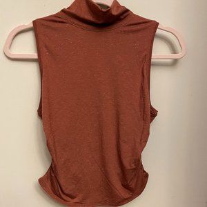 Lululemon SEE THE HORIZON TANK Rustic Clay/White Color Size 6
